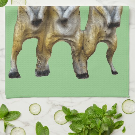 3 Staande Meerkats Thunder_Cove Theedoek (Gevouwen)