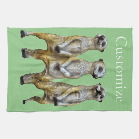 3 Staande Meerkats Thunder_Cove Theedoek (Horizontaal)