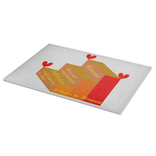 3 stappen naar de hemel snijplank (Hoek)