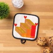 3 stappen naar de hemel snijplank pannenlap (Top down)