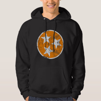 3 Star TN Oranje en White Distress Tennessee St. Hoodie