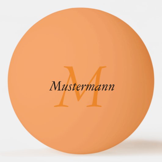 3 Sterne personalisiert mit Monogramm Pingpongbal (Voorkant)