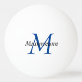 3 Sterne personalisiert mit Monogramm Pingpongbal (Voorkant)