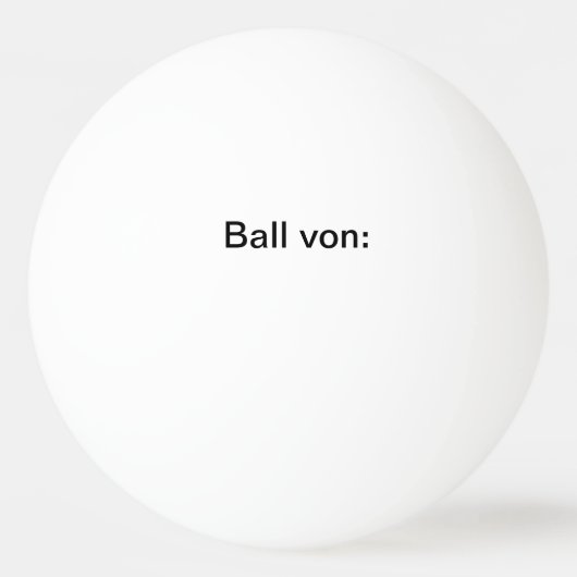 3-Sterne Tischtennisball mit einfügbarem Namen Pingpongbal (Voorkant)