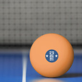 3-sterren DESIGN QUEBEC oranje pingpongbal (Net)