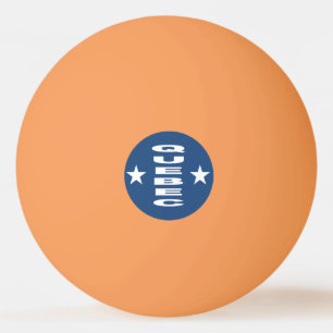 3-sterren DESIGN QUEBEC oranje pingpongbal