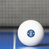 3 sterren DESIGN QUEBEC witte ping-pong bal Pingpongbal (Net)