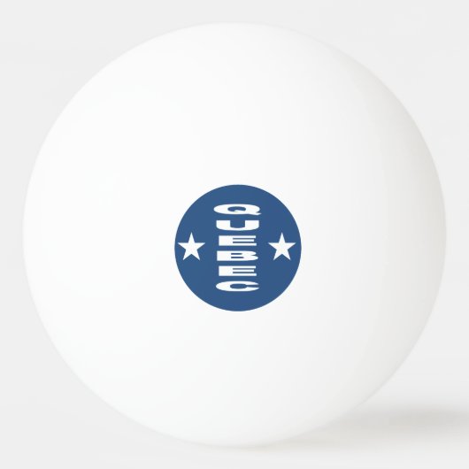 3 sterren DESIGN QUEBEC witte ping-pong bal Pingpongbal (Voorkant)