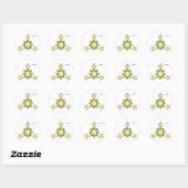 3 sterren & een zon sticker (Vel)