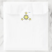 3 sterren & een zon sticker (Tas)