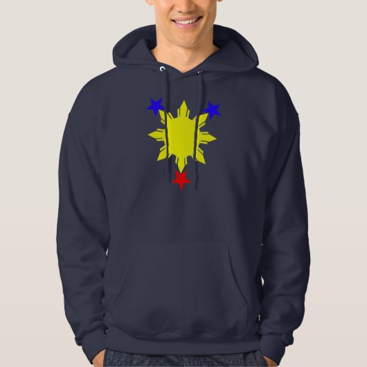 3 sterren en een zonnehoed hoodie (Voorkant)
