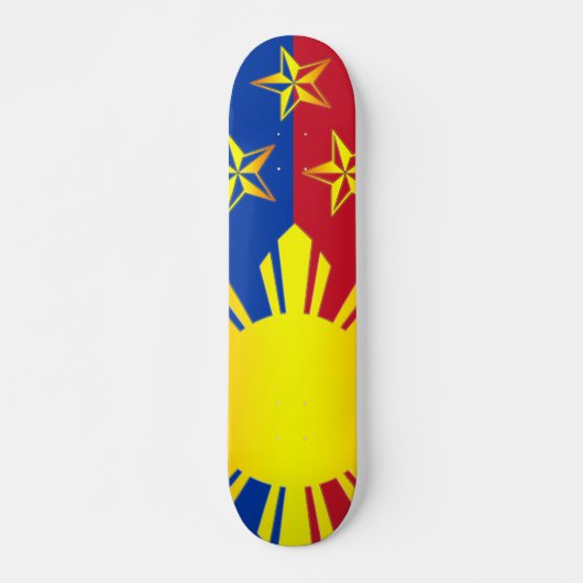 3 sterren en Sun Filipijnen (Skateboard) Skateboard (Voorkant)