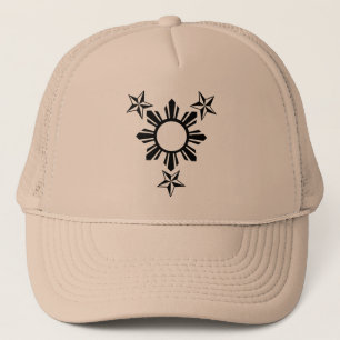 3 sterren en zon trucker pet