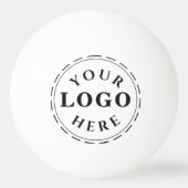 3-sterren pingpongbal – logo & 12 kleur opties (Achterkant)