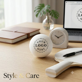3-sterren pingpongbal – logo & 12 kleur opties
