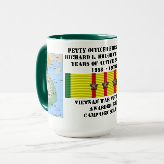 3 STERREN ZEILER VIETNAM OORLOG MOK (Voorkant links)