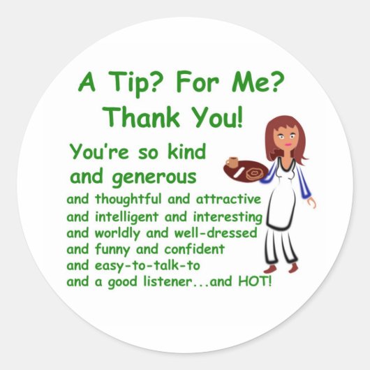 3" sticker met een tip voor me ontwerp (Voorkant)