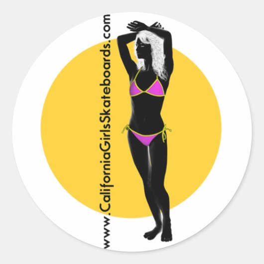 3"Sticker (Reeks van 6) Ronde Sticker (Voorkant)