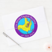 3" Stickers Vrije Waaier Ukulele Maatschappij (Envelop)