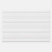 3 Stijl: Zwarte & Witte Stripes Party of Kerstmis Inpakpapier Vel (Voorkant 2)