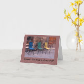 3 STOELEN (VERSCHILLENDE KLEUREN) / ZOU HET NIET G KAART (Gele Bloem)