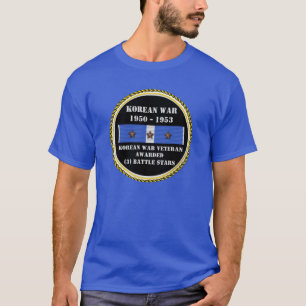 3 STRIJDSTERREN KOREAANSE OORLOGSVETERAAN T-SHIRT