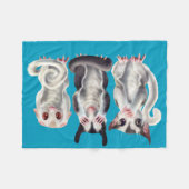 3 suikerzweefvliegtuigen fleece deken (Voorkant (Horizontaal))