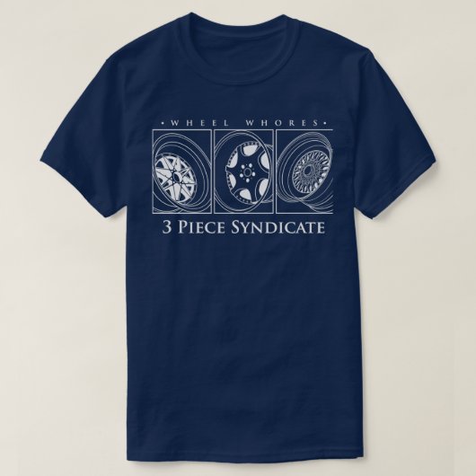 3 Syndicaatwielassen T-shirt (Design voorkant)
