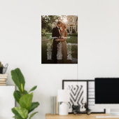 3 tafels elegante foto bruiloft zitgrafiek poster (Thuiskantoor)