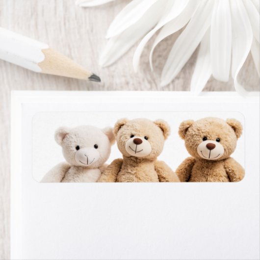 3 teddy bears  etiket (Insitu)