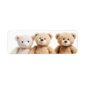 3 teddy bears  etiket (Voorkant)