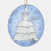 "3 Tier Taffeta" Keramisch Ornament (Links)