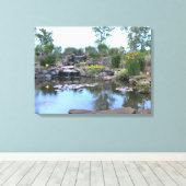 3-tier waterval koi vijver canvas (Insitu (Houten vloer))