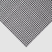 3 Tissue Sheets, Black White Houndstooth Pattern Tissuepapier (Detail)