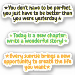3 Todays Motivational Quotes | Inspirational Sticker