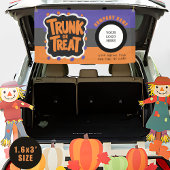 3 Toned Trunk of Treat Halloween Logo Business Spandoek