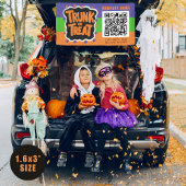 3 Toned Trunk of Treat Halloween QR Business Spandoek