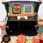 3 Toned Trunk of Treat Halloween QR Business Spandoek