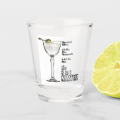 3 tot 1 (Wet) Martini Cocktail Recipe Art. Shot Glas (Voorkant)