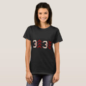 3 tot 3 met 3 met drie met drie met Baseball Softb T-shirt (Voorkant volledig)