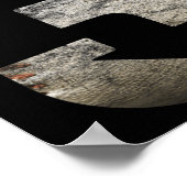 3 tot 3 omlaag drie naar drie omlaag. poster (Hoek)