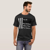 3 tot 3 patriotten die patriotten zonder grenzen h t-shirt (Voorkant volledig)