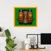 3 towers 3-afdrukken poster (Thuiskantoor)