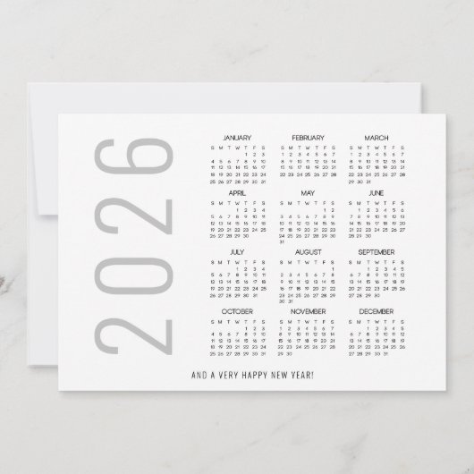 3 Tree Shape foto's 2026 Kalender Vrolijk Kerstfee Feestdagenkaart (Achterkant)