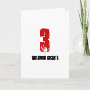 3 Triathlon geheimen - Good Luck Triathlete Card Kaart