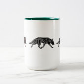 3 Tribale Duitse herders Tweekleurige Koffiemok (Center)