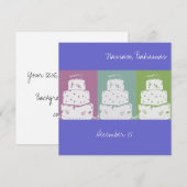 3 Trouwtaarten (Voorkant / Achterkant)