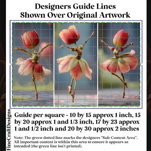 3 Tulpenbloem Ballerina's, Roze DJ5R Decoupage Tissuepapier