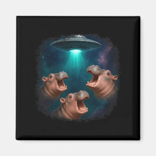 3 Ufo Baby Hip Grappige Hiptamus Grafische Dierenl Magneet