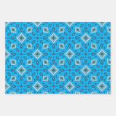 3 unieke vellen, Blues, grafisch ontwerp Inpakpapier Vel (Voorkant 3)